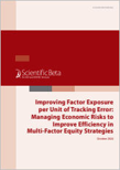 Improving Factor Exposure per Unit of Tracking Error: Managing Economic Risks to Improve Efficiency in Multi-Factor Equity Strategies